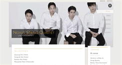 Desktop Screenshot of novusstringquartet.com
