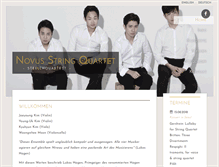 Tablet Screenshot of novusstringquartet.com